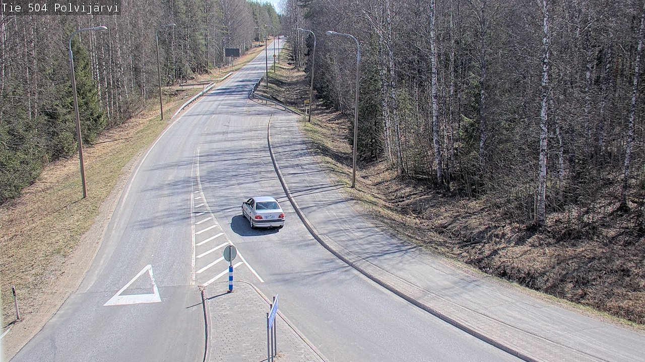 Weather Camera Image Väg 504 Polvijärvi, Polvijärvi, Pohjois-Karjala