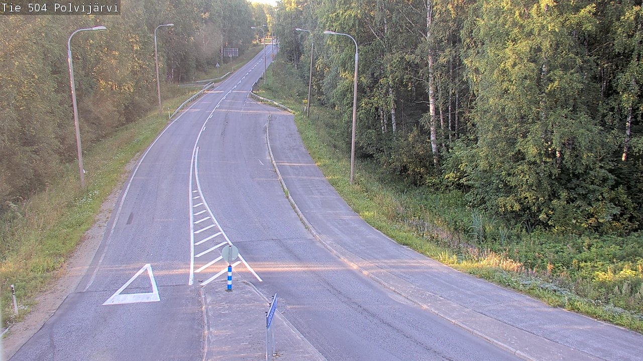 Weather Camera Image Road 504 Polvijärvi, Polvijärvi, Pohjois-Karjala
