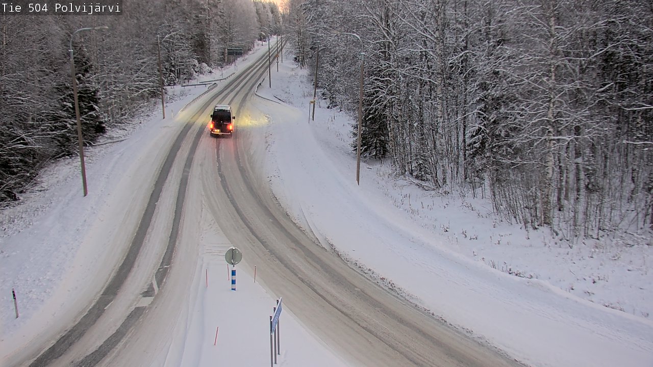 Weather Camera Image Road 504 Polvijärvi, Polvijärvi, Pohjois-Karjala