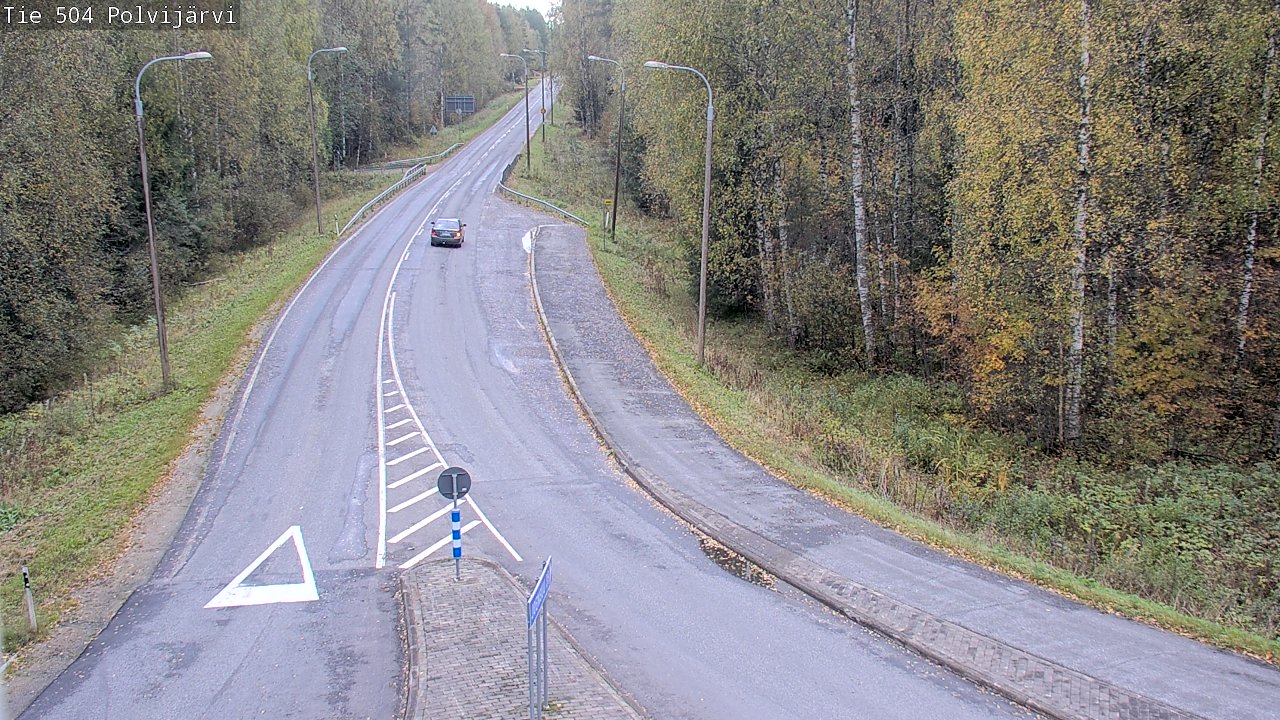 Weather Camera Image Väg 504 Polvijärvi, Polvijärvi, Pohjois-Karjala