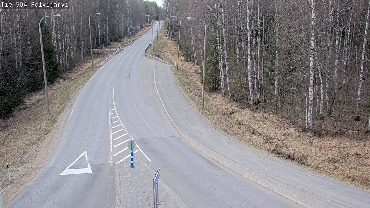 Weather Camera Image Väg 504 Polvijärvi, Polvijärvi, Pohjois-Karjala