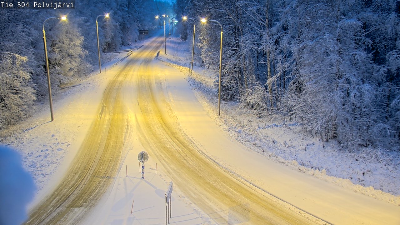Kelikamerat Kuva Tie 504 Polvijärvi, Polvijärvi, Pohjois-Karjala