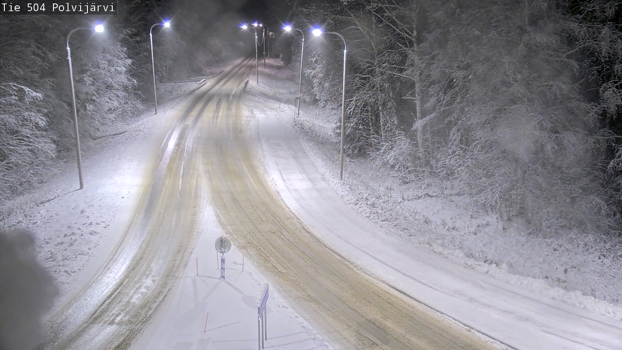 Weather Camera Image Väg 504 Polvijärvi, Polvijärvi, Pohjois-Karjala
