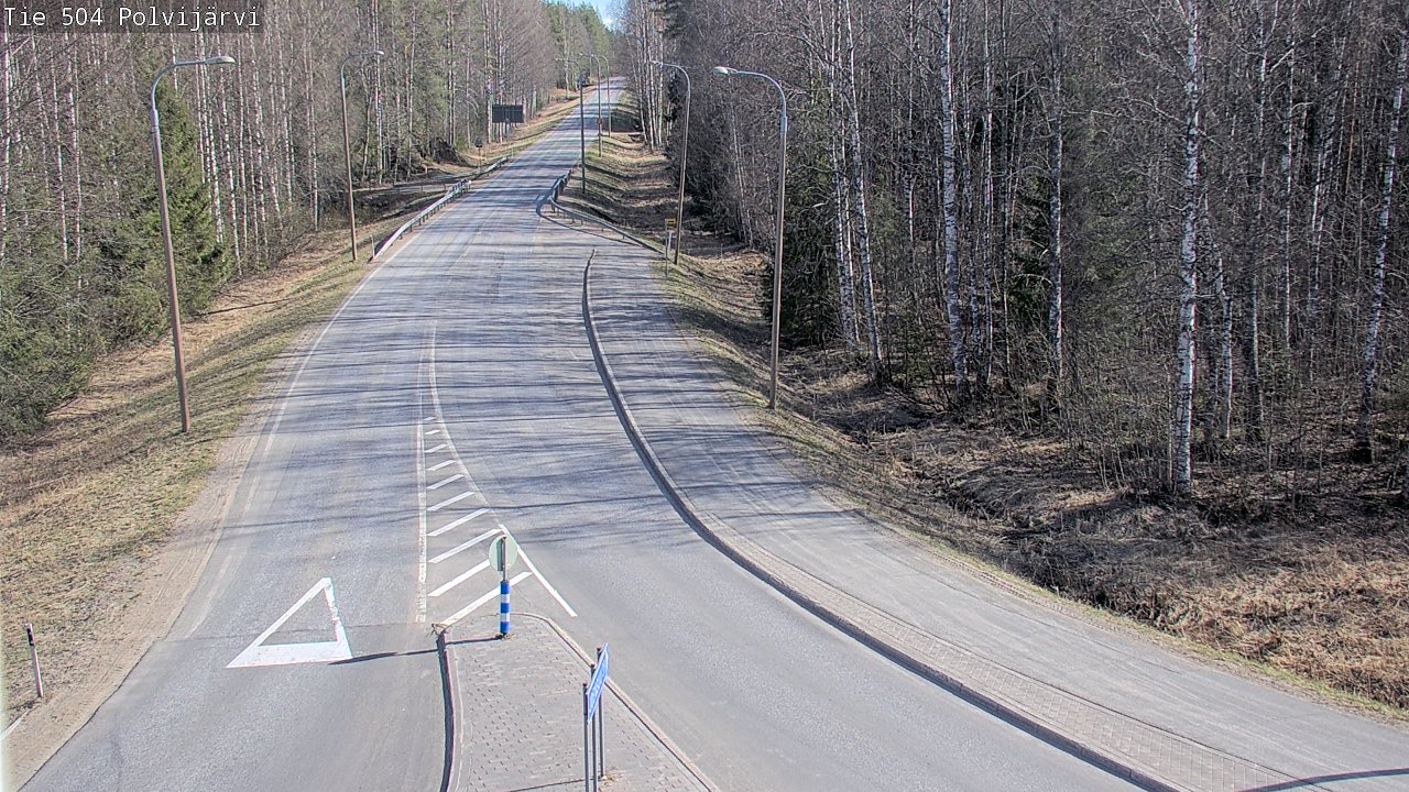Weather Camera Image Väg 504 Polvijärvi, Polvijärvi, Pohjois-Karjala