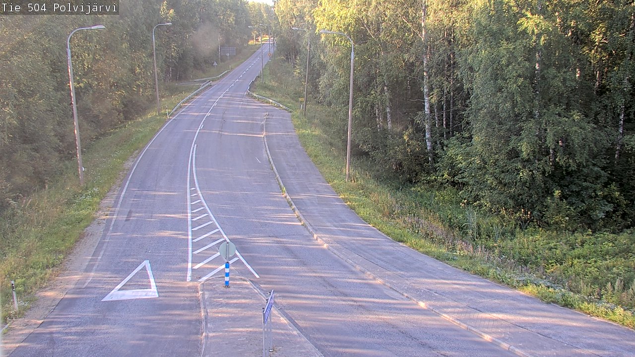 Weather Camera Image Road 504 Polvijärvi, Polvijärvi, Pohjois-Karjala