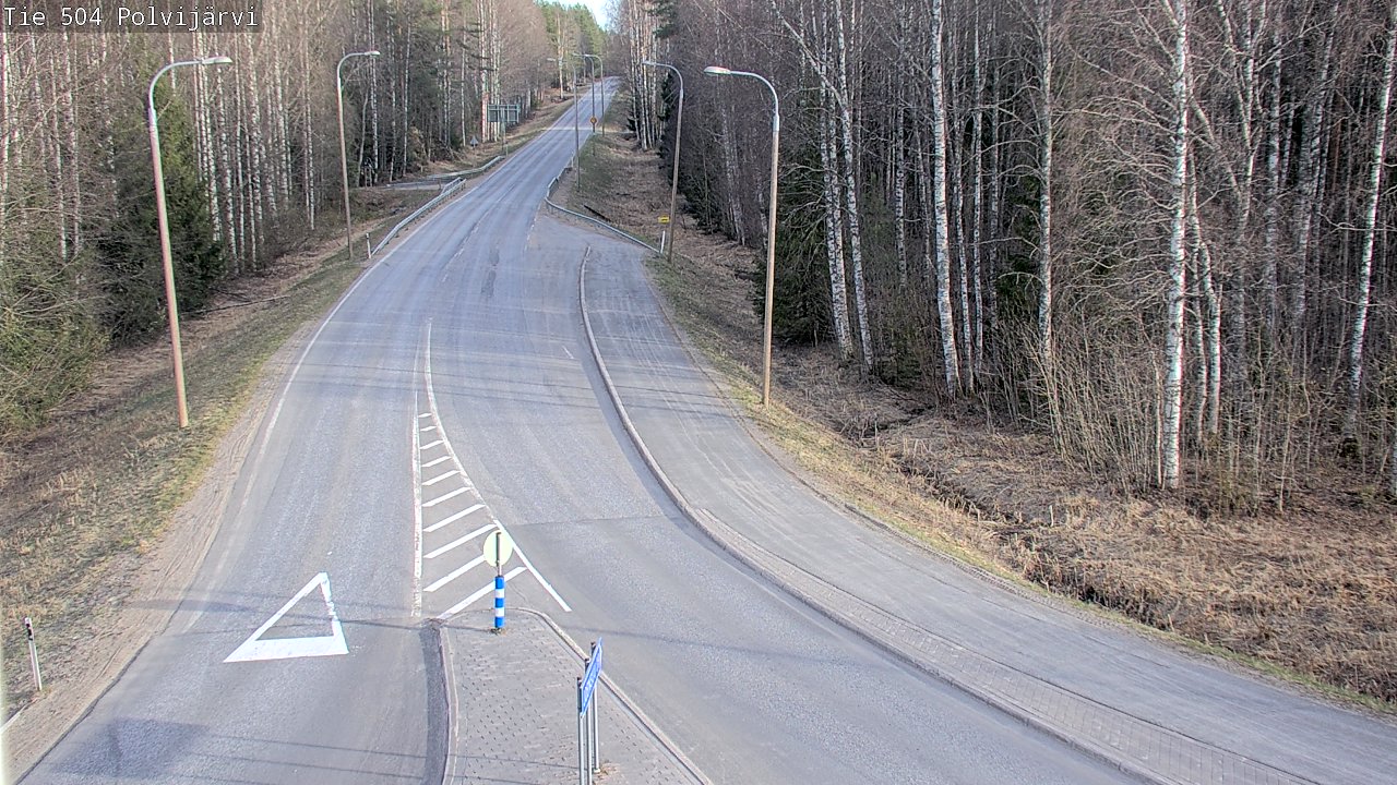Weather Camera Image Väg 504 Polvijärvi, Polvijärvi, Pohjois-Karjala