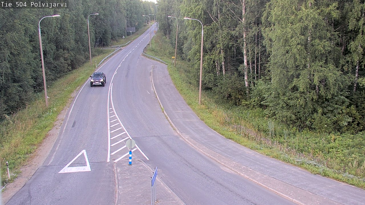 Weather Camera Image Road 504 Polvijärvi, Polvijärvi, Pohjois-Karjala