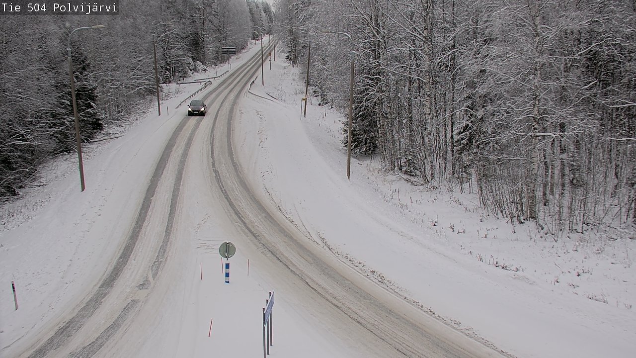 Weather Camera Image Road 504 Polvijärvi, Polvijärvi, Pohjois-Karjala