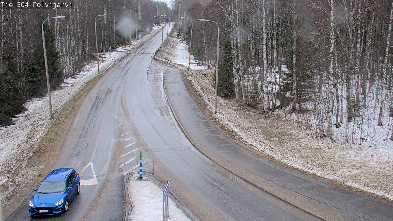 Weather Camera Image Road 504 Polvijärvi, Polvijärvi, Pohjois-Karjala