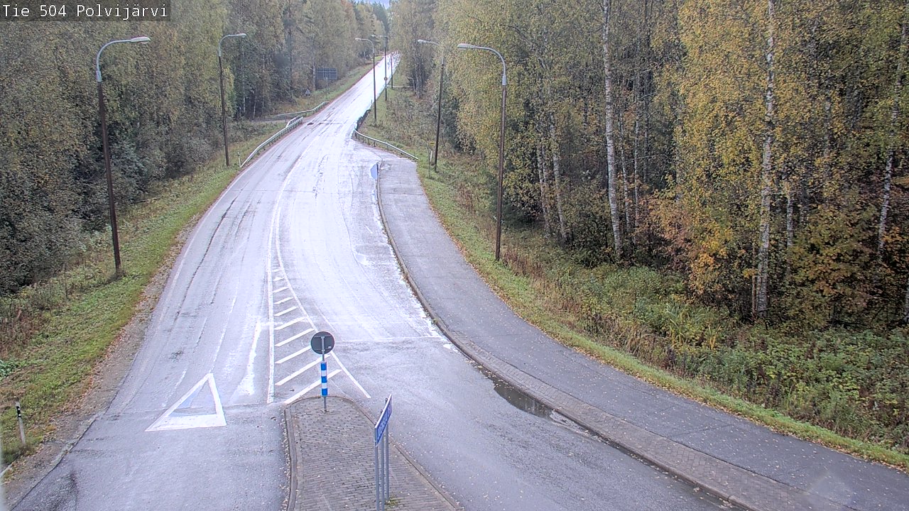 Weather Camera Image Väg 504 Polvijärvi, Polvijärvi, Pohjois-Karjala