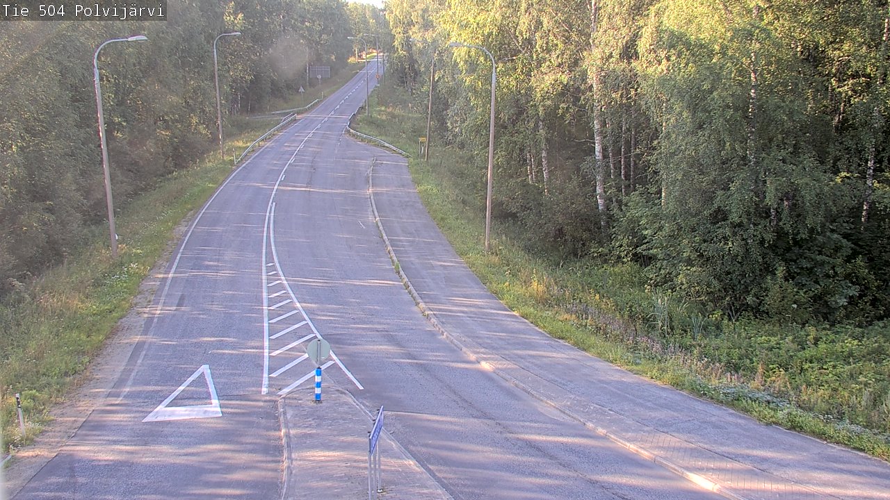 Weather Camera Image Road 504 Polvijärvi, Polvijärvi, Pohjois-Karjala