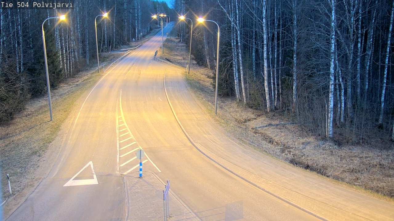 Weather Camera Image Väg 504 Polvijärvi, Polvijärvi, Pohjois-Karjala