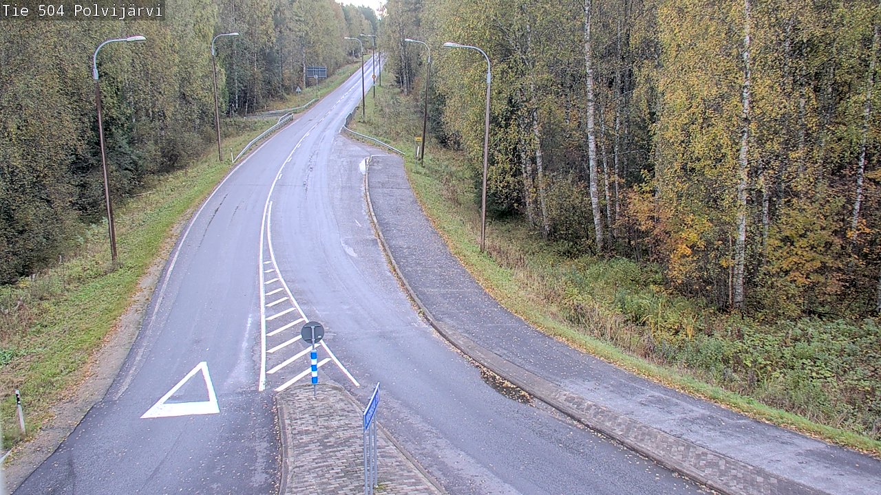 Weather Camera Image Väg 504 Polvijärvi, Polvijärvi, Pohjois-Karjala
