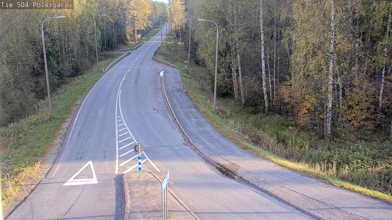 Weather Camera Image Väg 504 Polvijärvi, Polvijärvi, Pohjois-Karjala