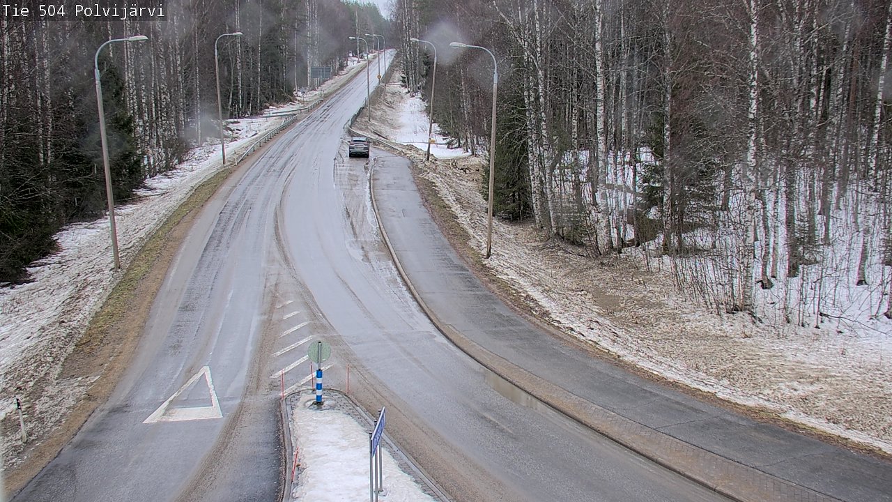 Weather Camera Image Väg 504 Polvijärvi, Polvijärvi, Pohjois-Karjala