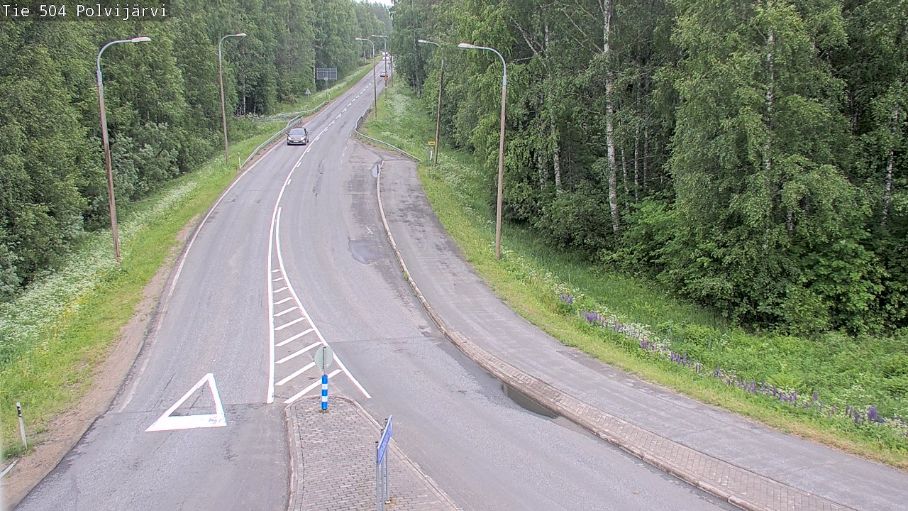 Weather Camera Image Road 504 Polvijärvi, Polvijärvi, Pohjois-Karjala
