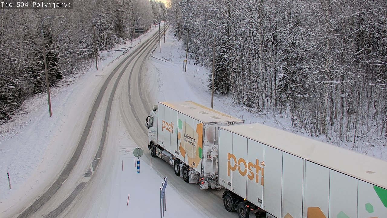Weather Camera Image Road 504 Polvijärvi, Polvijärvi, Pohjois-Karjala