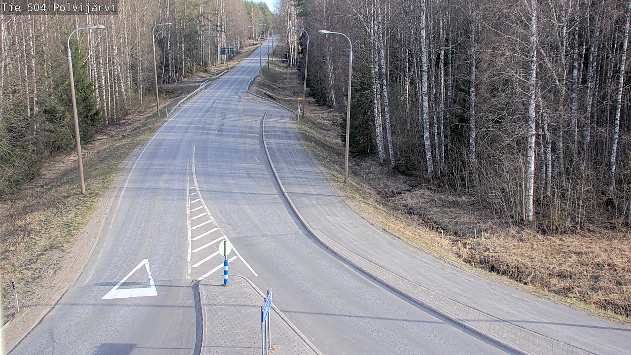 Weather Camera Image Väg 504 Polvijärvi, Polvijärvi, Pohjois-Karjala