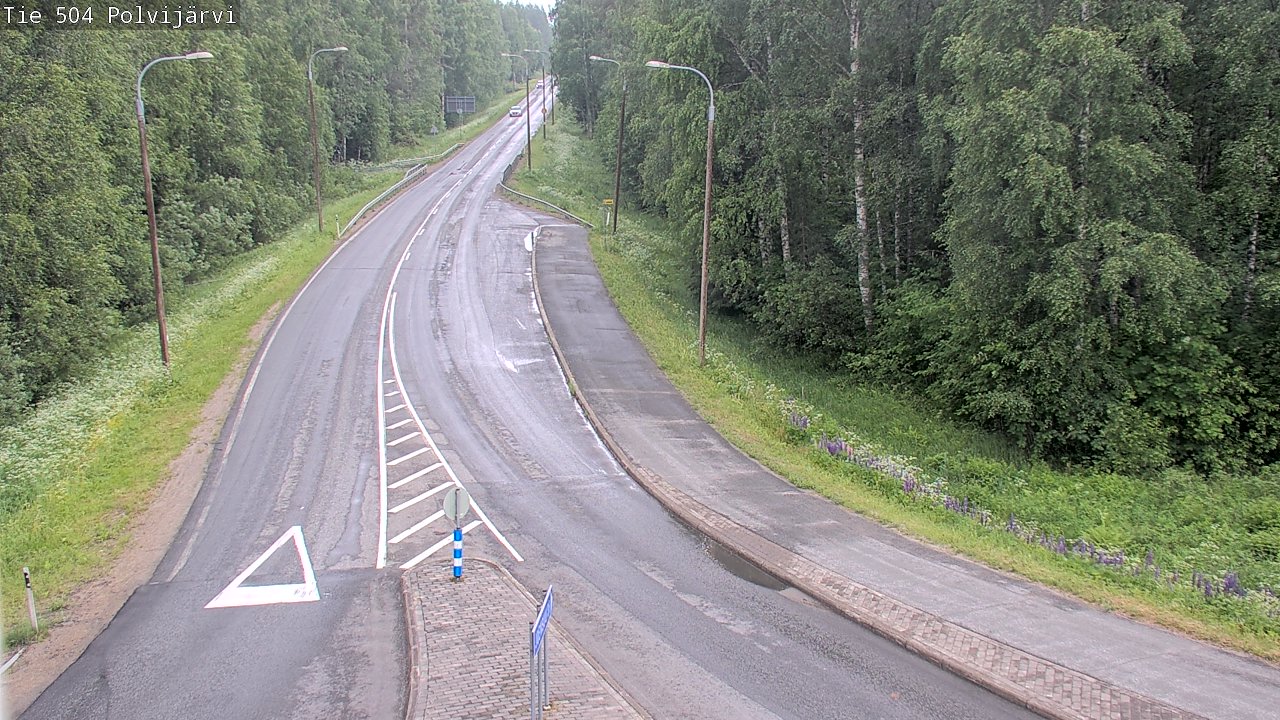 Weather Camera Image Road 504 Polvijärvi, Polvijärvi, Pohjois-Karjala