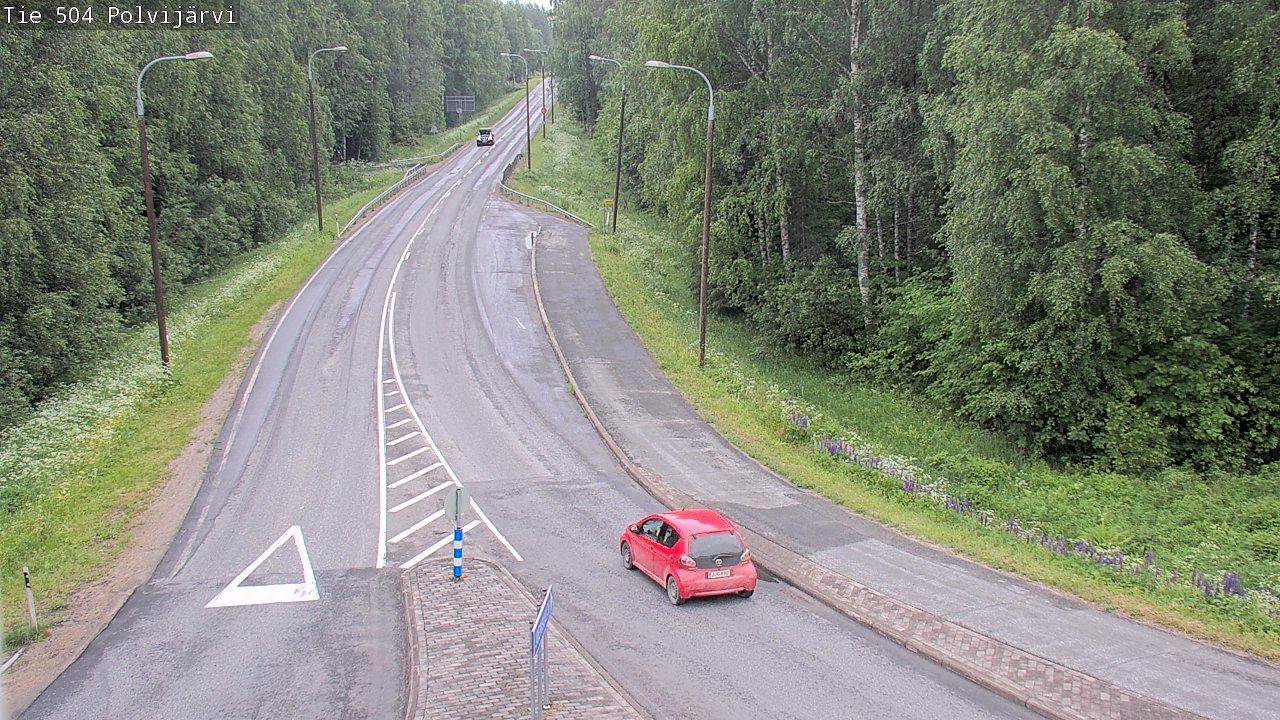 Weather Camera Image Väg 504 Polvijärvi, Polvijärvi, Pohjois-Karjala