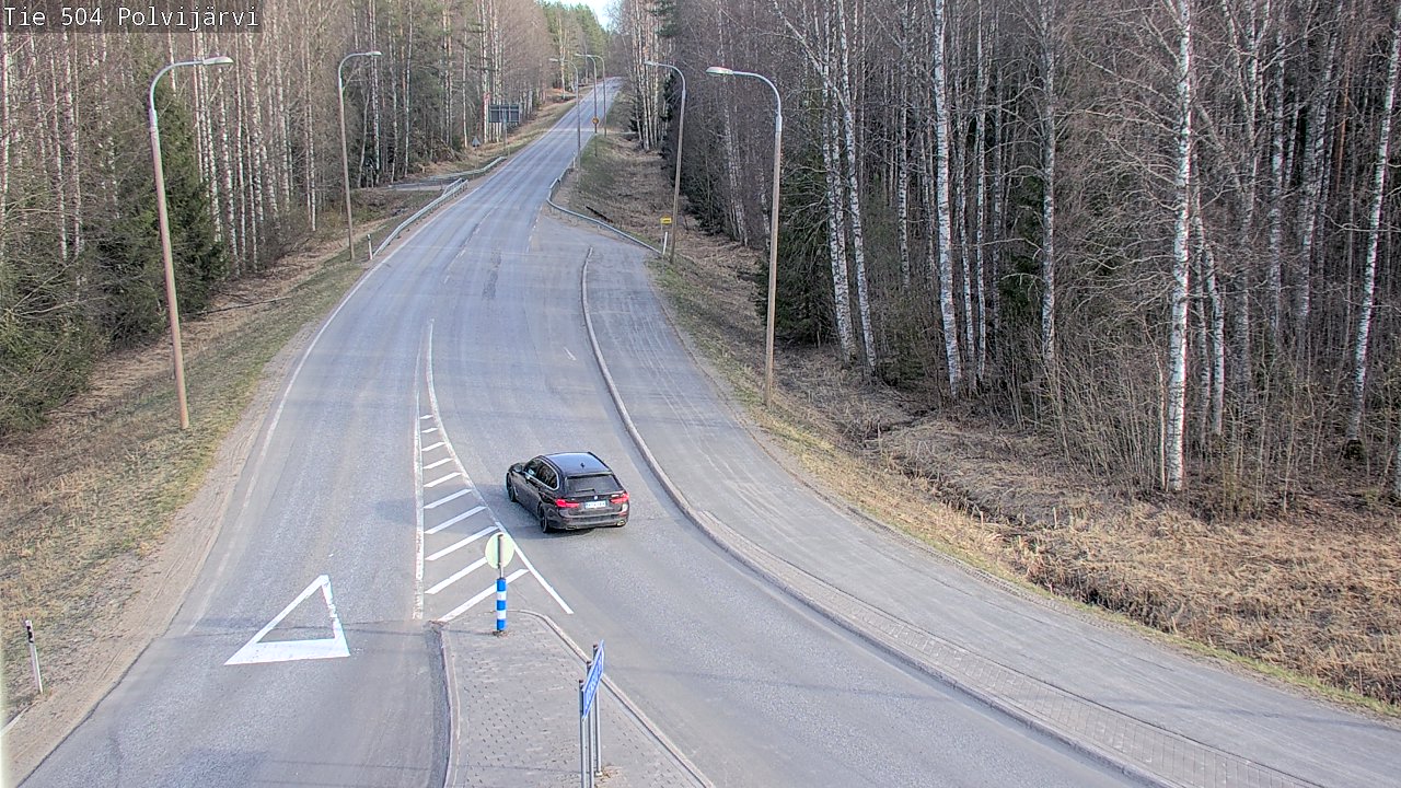 Weather Camera Image Väg 504 Polvijärvi, Polvijärvi, Pohjois-Karjala
