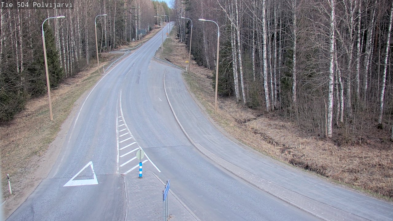 Weather Camera Image Väg 504 Polvijärvi, Polvijärvi, Pohjois-Karjala