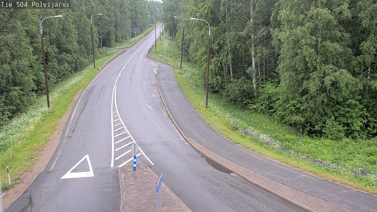 Weather Camera Image Väg 504 Polvijärvi, Polvijärvi, Pohjois-Karjala