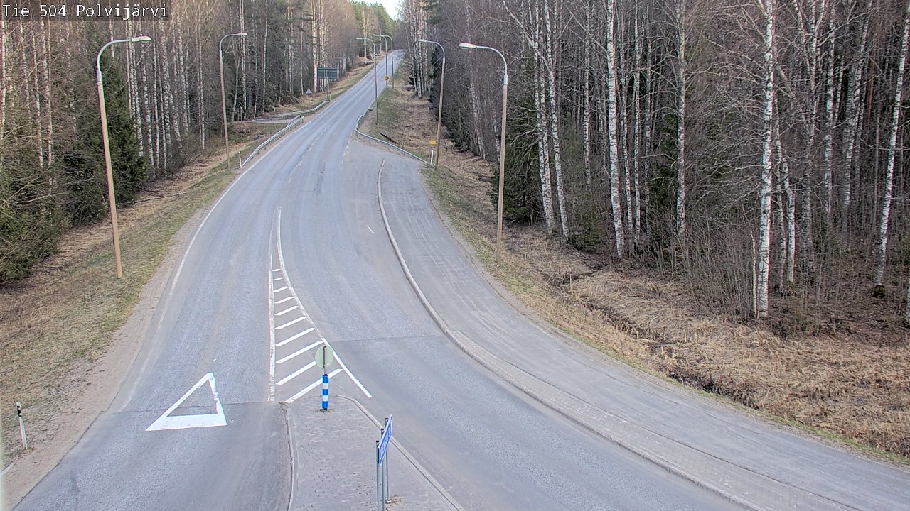 Weather Camera Image Väg 504 Polvijärvi, Polvijärvi, Pohjois-Karjala