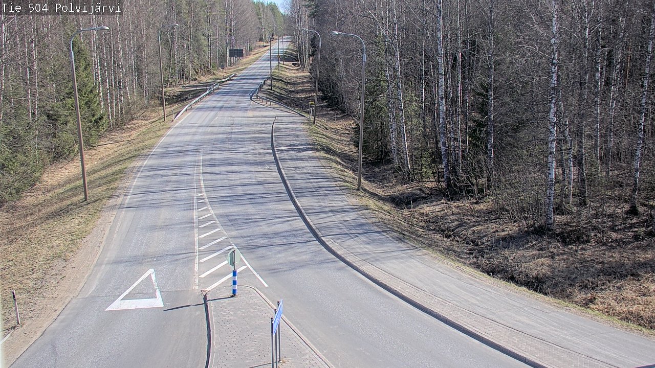 Weather Camera Image Väg 504 Polvijärvi, Polvijärvi, Pohjois-Karjala