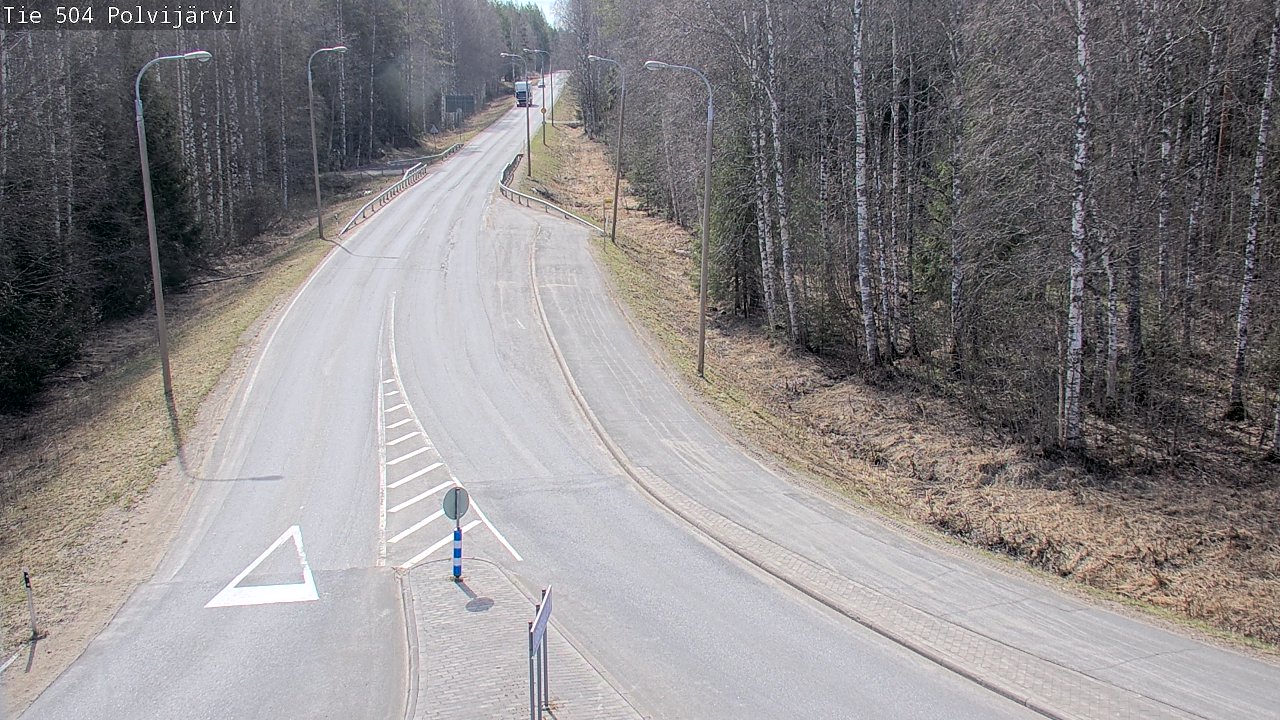 Weather Camera Image Väg 504 Polvijärvi, Polvijärvi, Pohjois-Karjala
