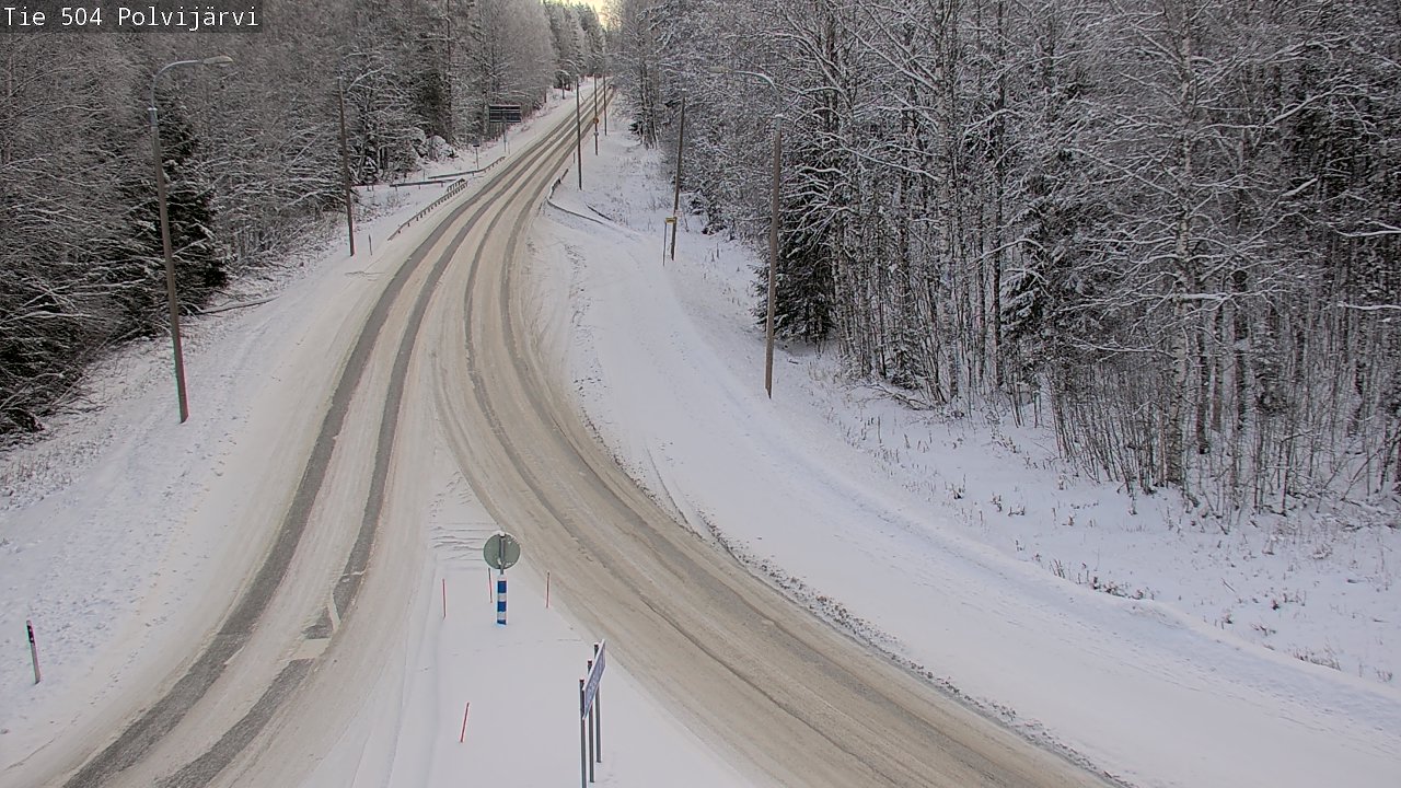 Weather Camera Image Road 504 Polvijärvi, Polvijärvi, Pohjois-Karjala