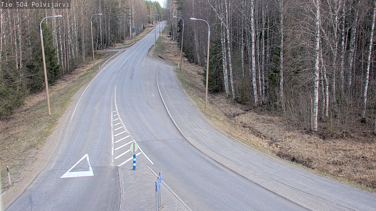 Weather Camera Image Väg 504 Polvijärvi, Polvijärvi, Pohjois-Karjala