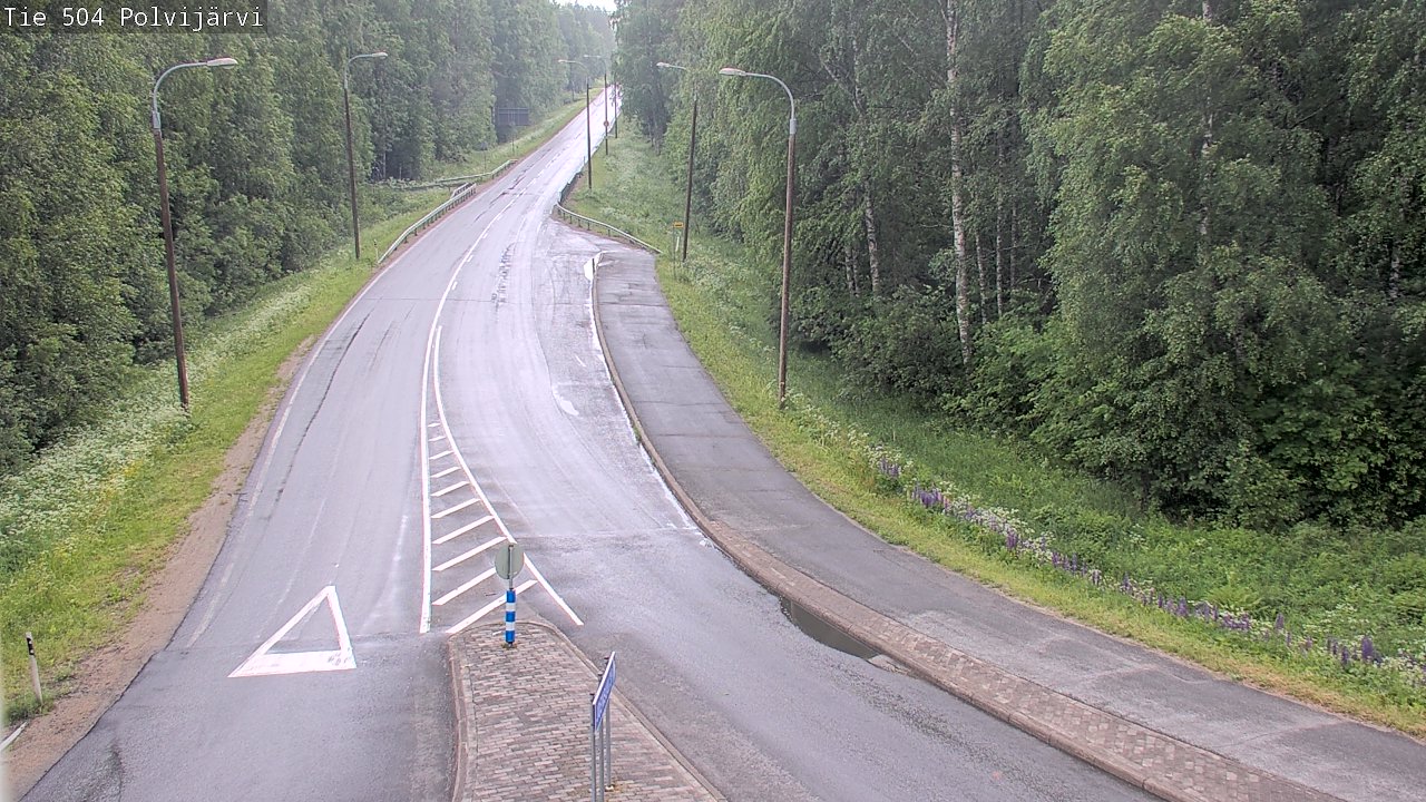 Weather Camera Image Road 504 Polvijärvi, Polvijärvi, Pohjois-Karjala