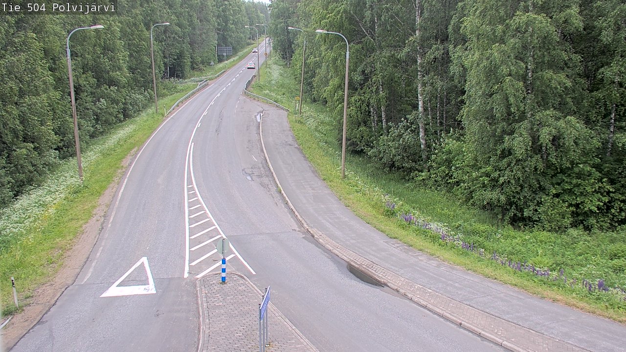 Weather Camera Image Road 504 Polvijärvi, Polvijärvi, Pohjois-Karjala