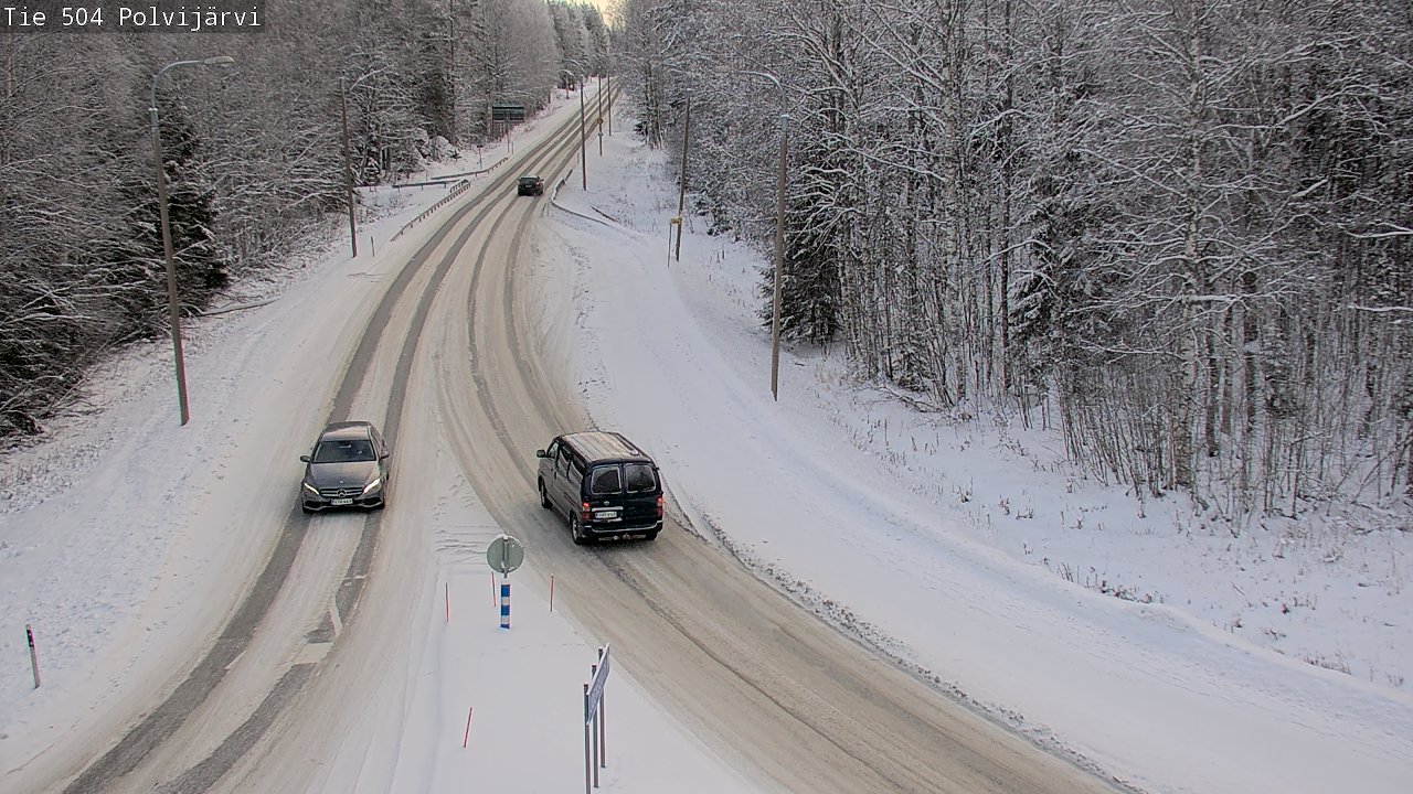 Weather Camera Image Road 504 Polvijärvi, Polvijärvi, Pohjois-Karjala