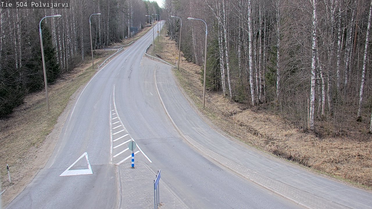 Weather Camera Image Väg 504 Polvijärvi, Polvijärvi, Pohjois-Karjala