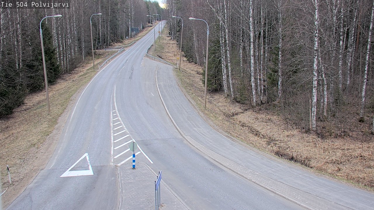 Weather Camera Image Väg 504 Polvijärvi, Polvijärvi, Pohjois-Karjala