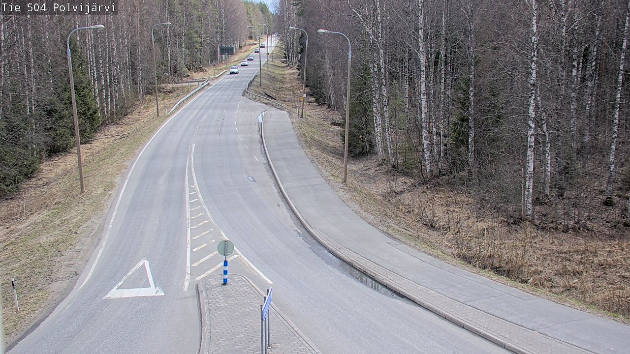 Weather Camera Image Väg 504 Polvijärvi, Polvijärvi, Pohjois-Karjala