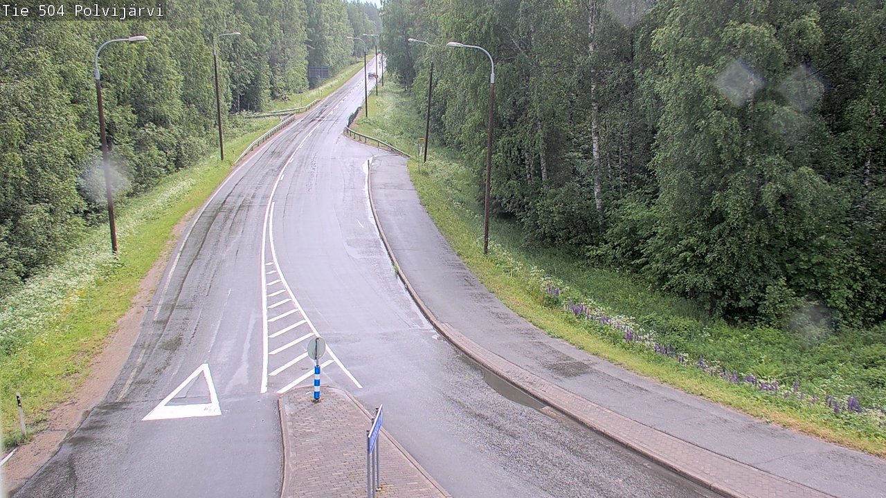 Weather Camera Image Väg 504 Polvijärvi, Polvijärvi, Pohjois-Karjala