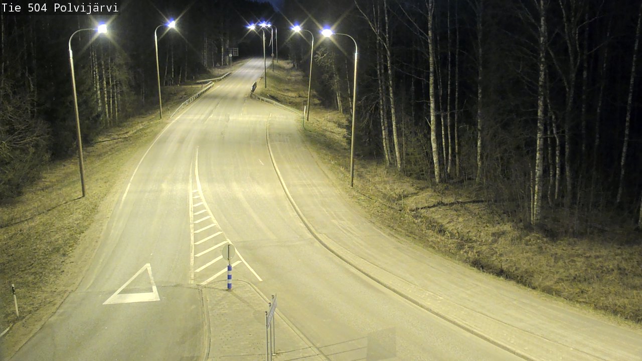 Weather Camera Image Väg 504 Polvijärvi, Polvijärvi, Pohjois-Karjala