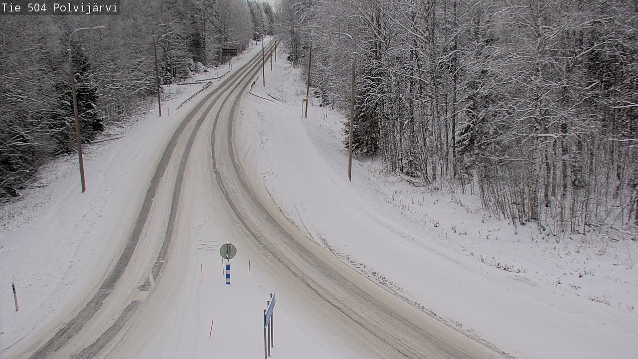 Weather Camera Image Road 504 Polvijärvi, Polvijärvi, Pohjois-Karjala