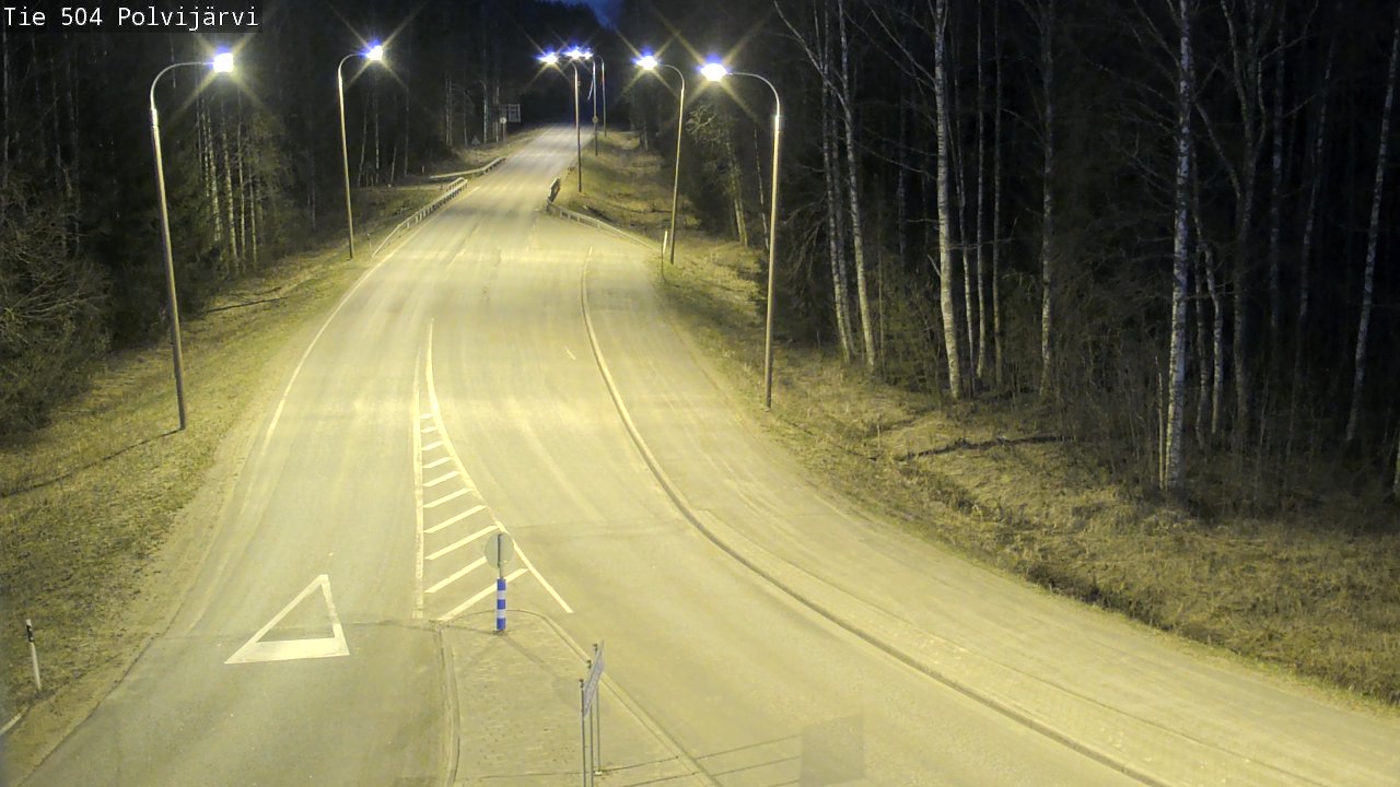 Weather Camera Image Väg 504 Polvijärvi, Polvijärvi, Pohjois-Karjala