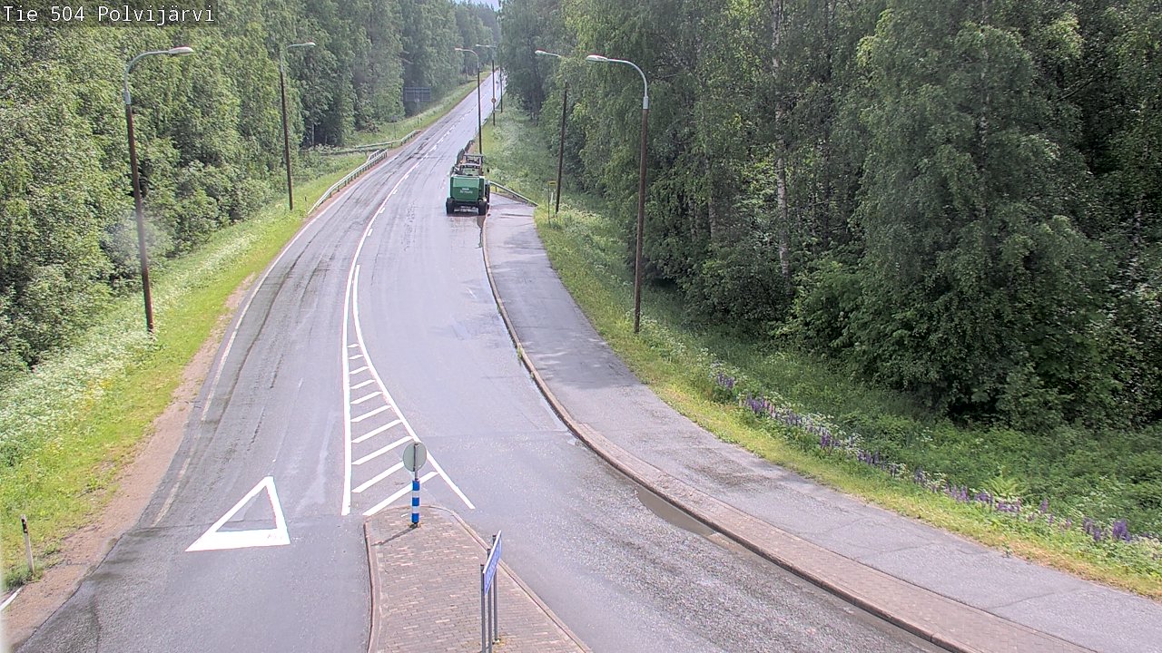 Weather Camera Image Väg 504 Polvijärvi, Polvijärvi, Pohjois-Karjala