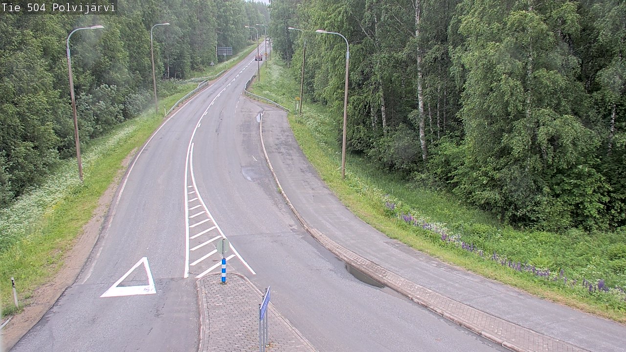 Weather Camera Image Road 504 Polvijärvi, Polvijärvi, Pohjois-Karjala