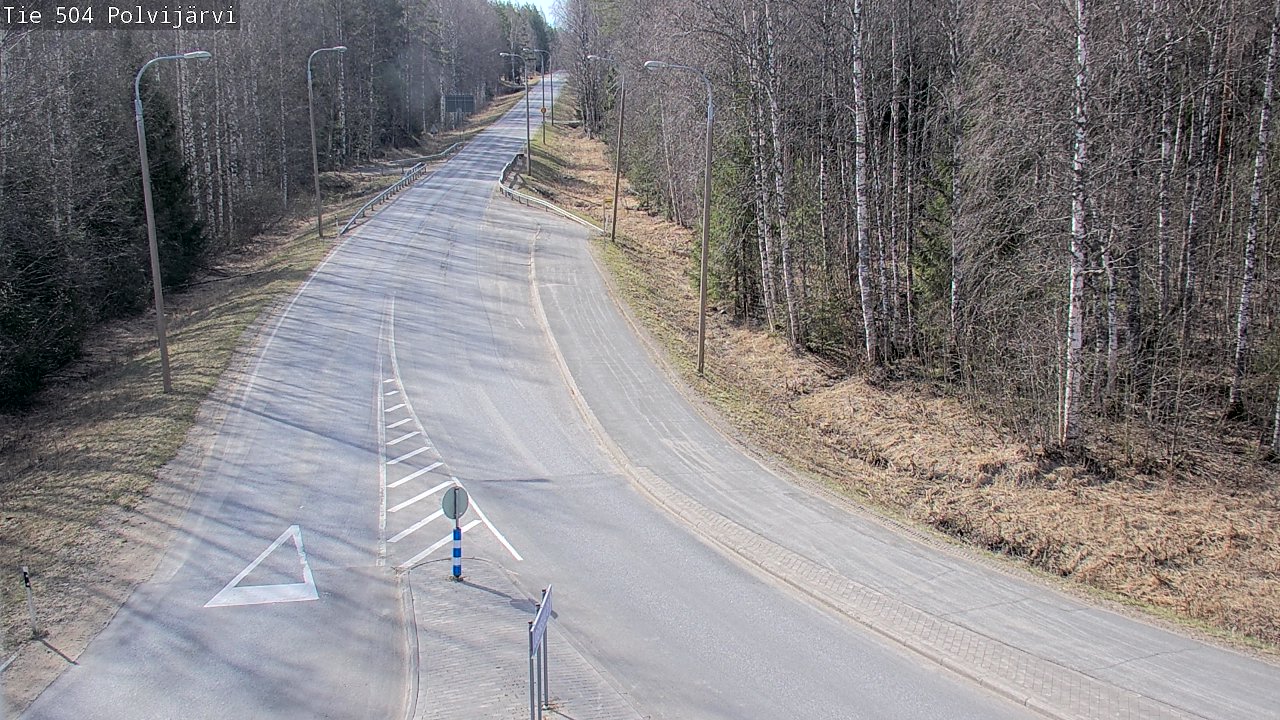 Weather Camera Image Väg 504 Polvijärvi, Polvijärvi, Pohjois-Karjala