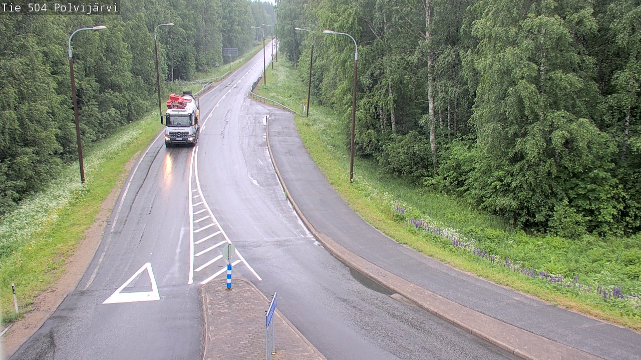 Weather Camera Image Väg 504 Polvijärvi, Polvijärvi, Pohjois-Karjala