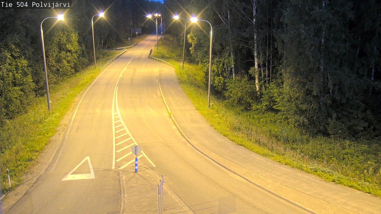 Kelikamerat Kuva Tie 504 Polvijärvi, Polvijärvi, Pohjois-Karjala