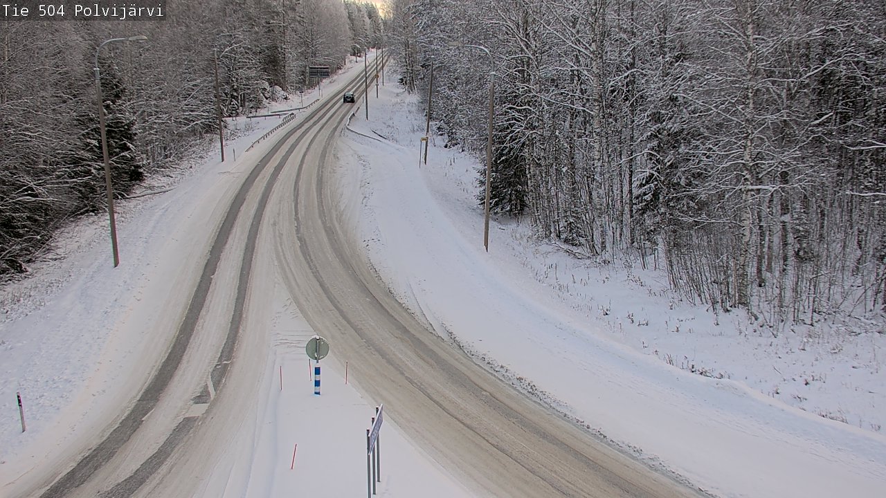 Weather Camera Image Road 504 Polvijärvi, Polvijärvi, Pohjois-Karjala