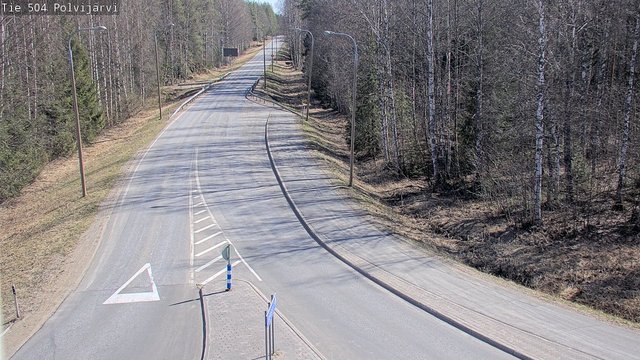 Weather Camera Image Väg 504 Polvijärvi, Polvijärvi, Pohjois-Karjala
