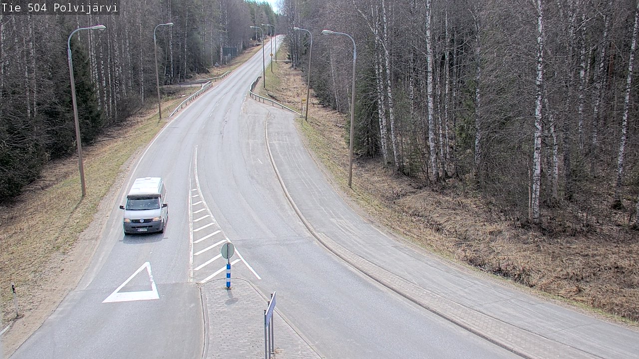 Weather Camera Image Väg 504 Polvijärvi, Polvijärvi, Pohjois-Karjala